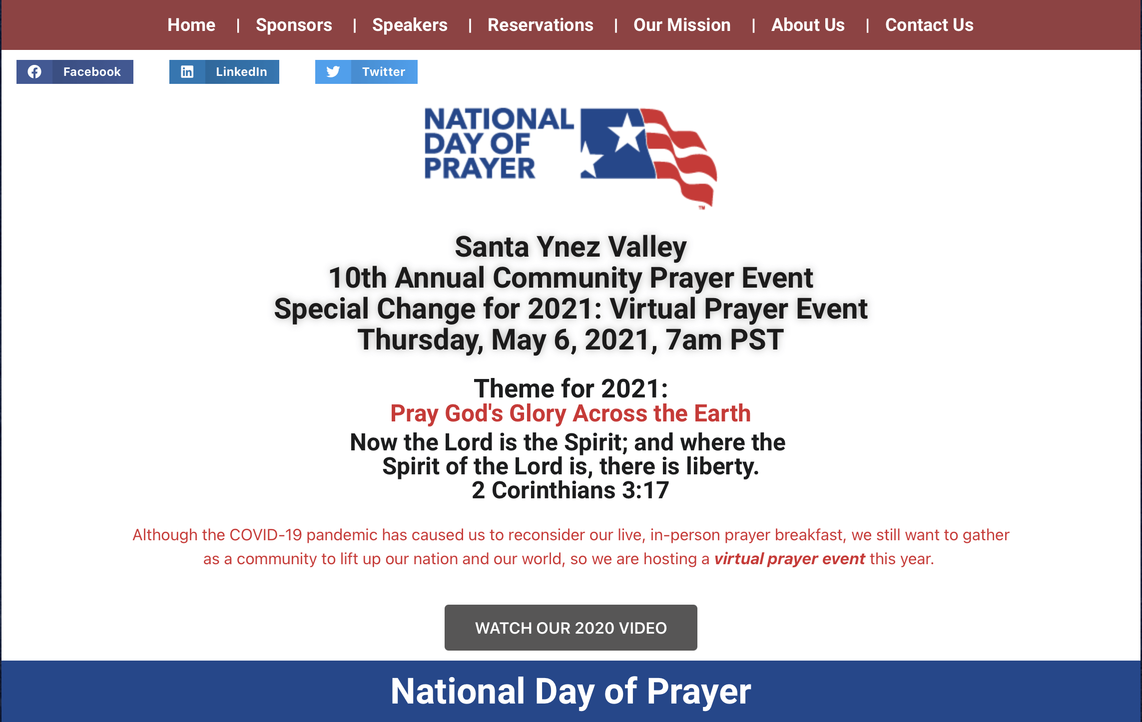 National Day of Prayer National Day of Prayer